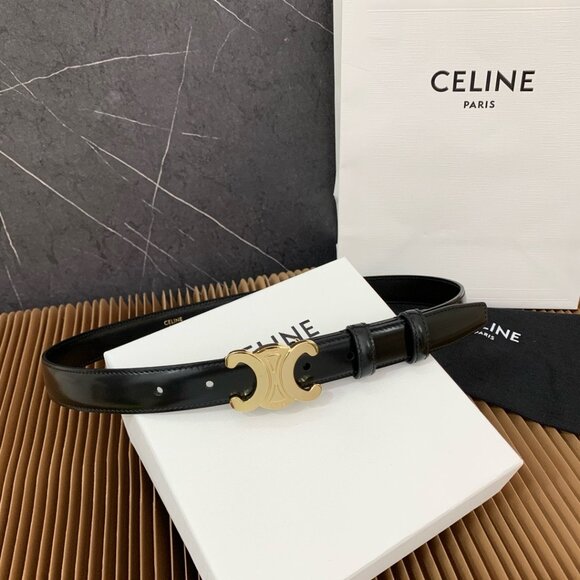 Celine Triomphe Belt Black Triomphe - Picture 8 of 9